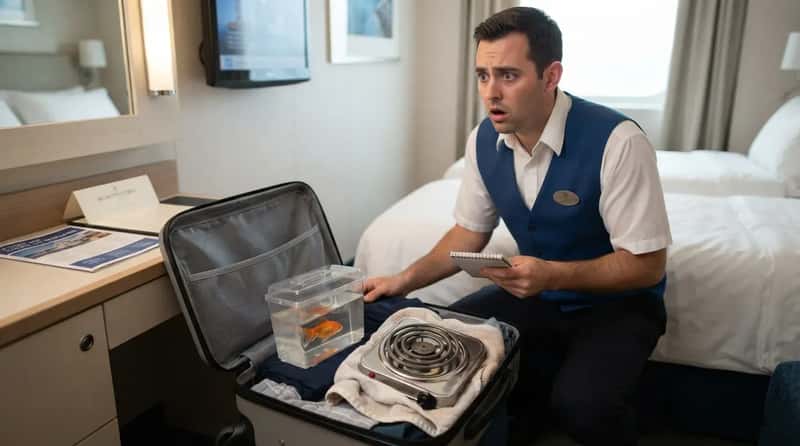#5 - Trying to Sneak a Pet or a Hot Plate Past Ship Security (Image Credits: Gemini)