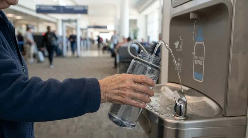 #14 - The Empty Water Bottle That Beats Every Airport Kiosk (Image Credits: Gemini)