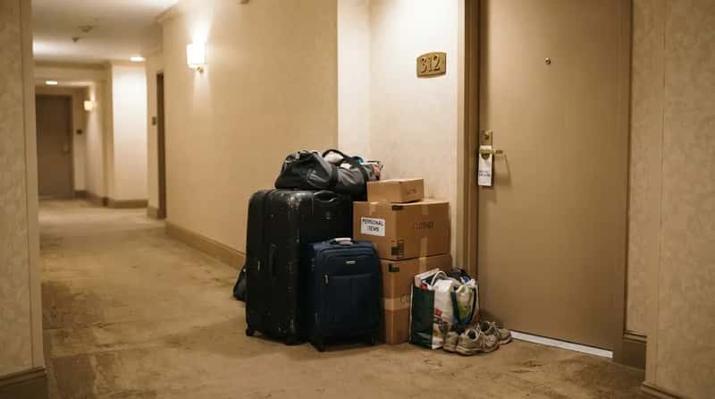 #2 - Suitcases and Boxes Stacked Around Day 28 (Image Credits: Gemini)