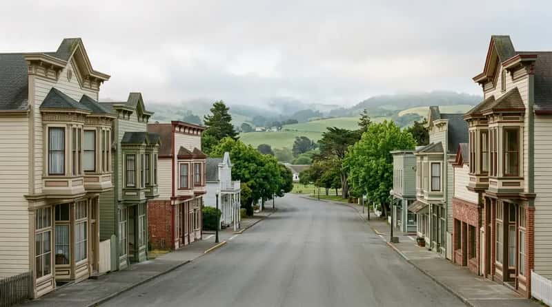 #8 – Ferndale, California: The Danish Dairy Town Frozen in Cream (Image Credits: Gemini)