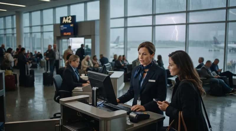 #10 - Weather Delays Unlock Rebooking Nobody Mentions at Check-In (Image Credits: Gemini)