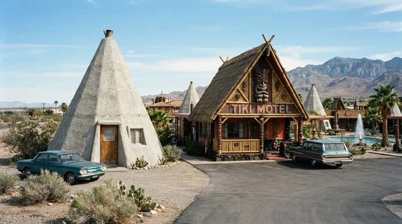 #11 - Sleeping Inside a Concrete Teepee or a Neon Tiki Palace (Image Credits: Gemini)
