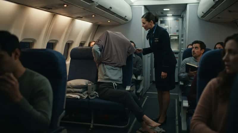 #4 - Getting Undressed Mid-Flight (Image Credits: Gemini)