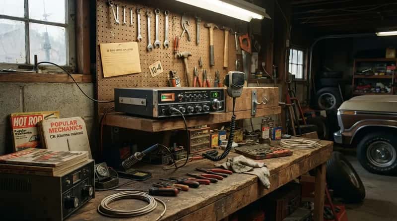 #26 - A CB Radio Bolted Right By the Workbench (Image Credits: Gemini)