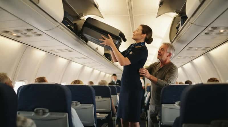 #6 - The Overhead Bin Lift That Divides Flight Crews (Image Credits: Gemini)