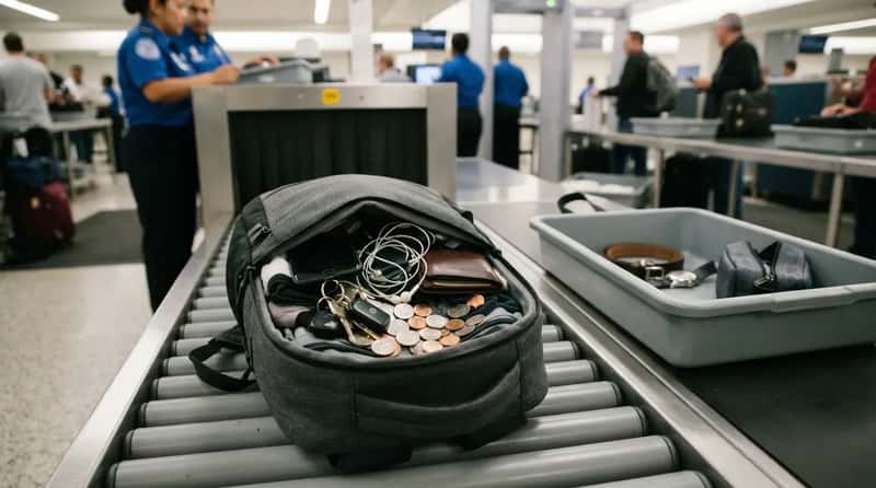 #22 - Dumping Your Whole Pockets Straight Into Your Carry-On (Image Credits: Gemini)