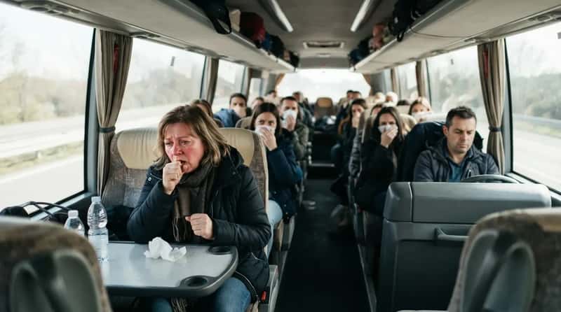 #10 - The Sick Passenger Who Boards Anyway and Coughs for Six Hours (Image Credits: Gemini)