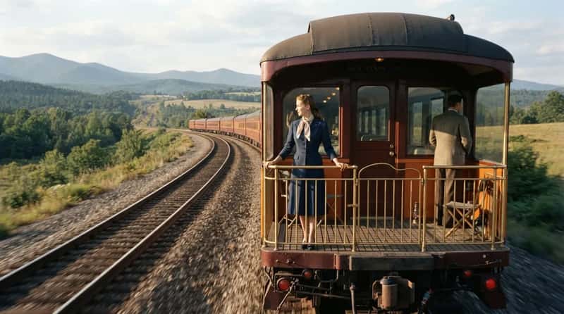 8. You Could Stand Outside on the Back of a Moving Train (Image Credits: Gemini)