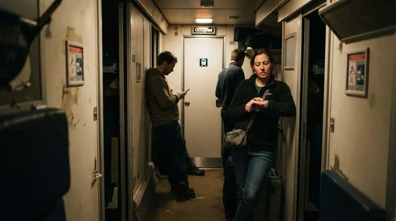 #8 - The Shared Bathroom Rush Nobody Plans For (Image Credits: Gemini)