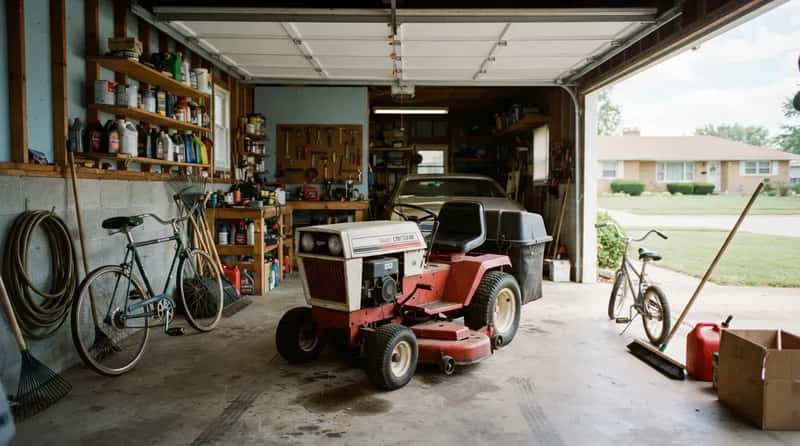#9 - A Riding Lawn Mower Taking Up Prime Real Estate (Image Credits: Gemini)