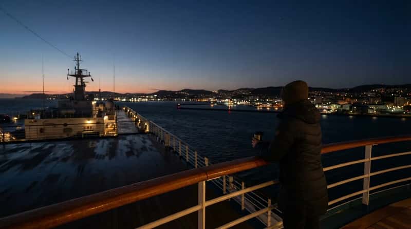 #1 - The Open Deck at Pre-Dawn: Watching a Port Appear While Everyone Else Sleeps (Image Credits: Gemini)
