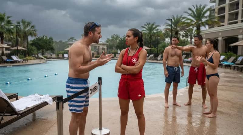 #6 - Guests Who Argue With Lifeguards During Storm Closures (Image Credits: Gemini)