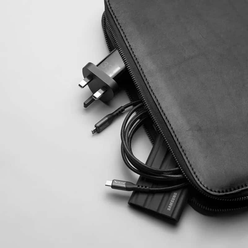 3. A dedicated cable and electronics pouch (Image Credits: Unsplash)