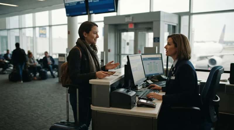 4. Ask the Gate Agent About an Early Standby Upgrade (Image Credits: Gemini)