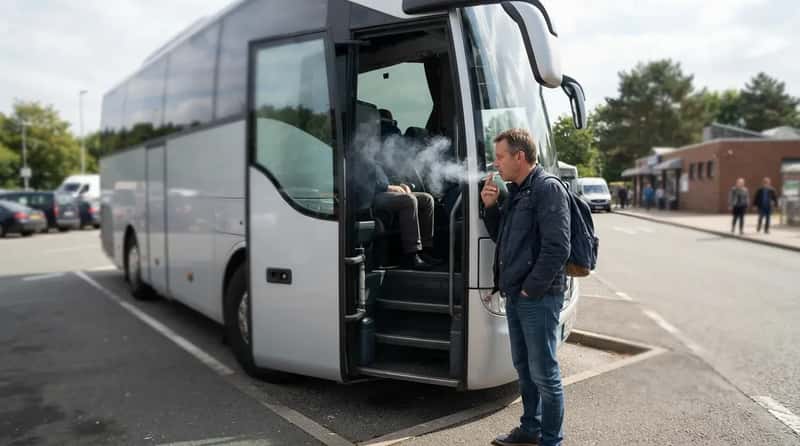#9 - Lighting Up Right Beside the Coach Door (Image Credits: Gemini)