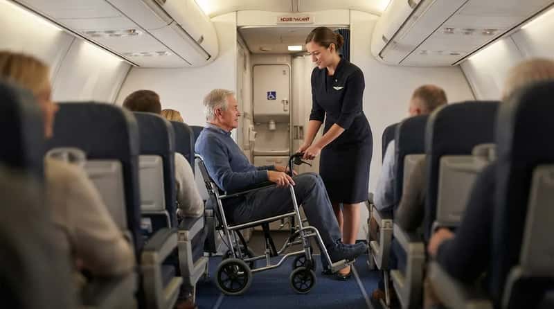 #5 - Flight Attendants Are Trained to Help You Reach the Lavatory (Image Credits: Gemini)