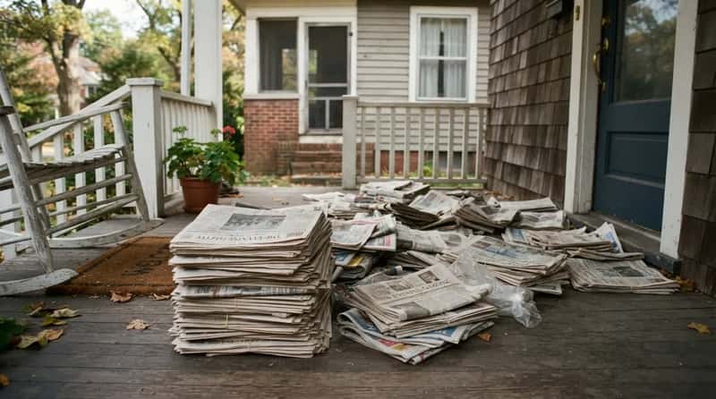 #11 - The Print Subscription Piling Up Unread on the Porch (Image Credits: Gemini)