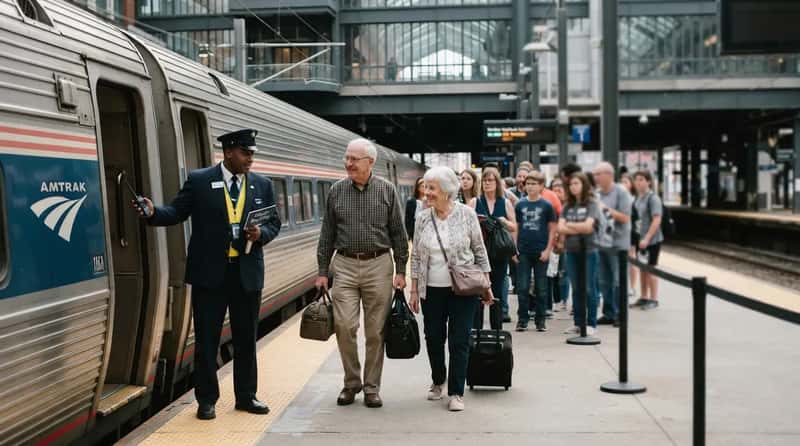 #15 - Seniors Are Actually on Amtrak's Priority Boarding List (Image Credits: Gemini)