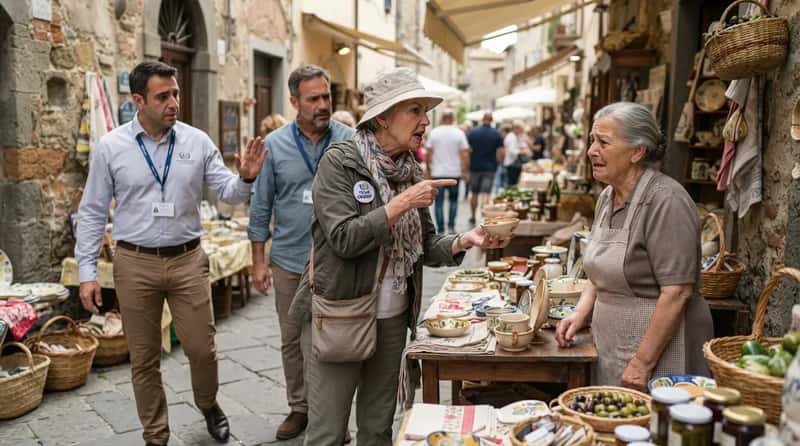 #7 - The Tourist Who's Rude to Local Vendors (Image Credits: Gemini)