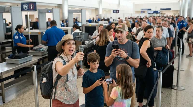 #22 - Livestreaming the Entire Security Line (Image Credits: Gemini)