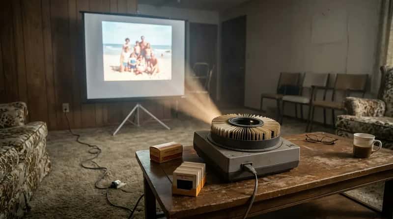 The Slide Projector Died Faster Than Anyone Expected (Image Credits: Gemini)