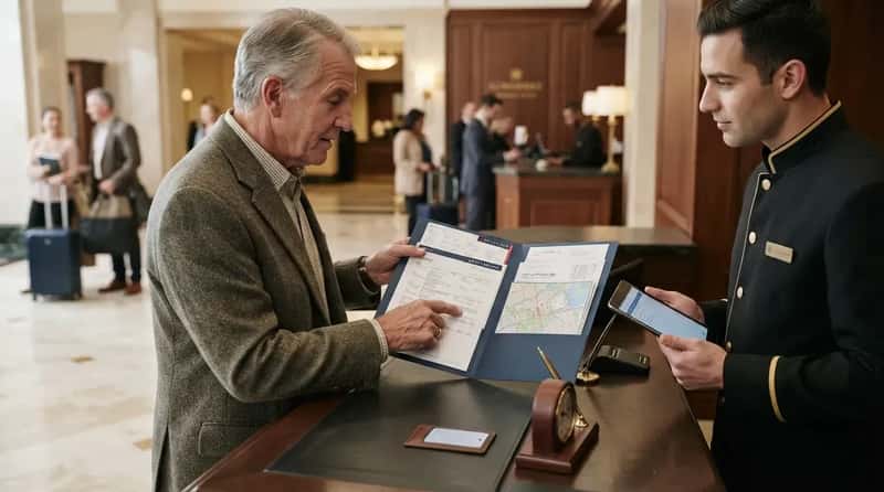 #16 - Printed Itinerary Folders Instead of Phone Screens (Image Credits: Gemini)