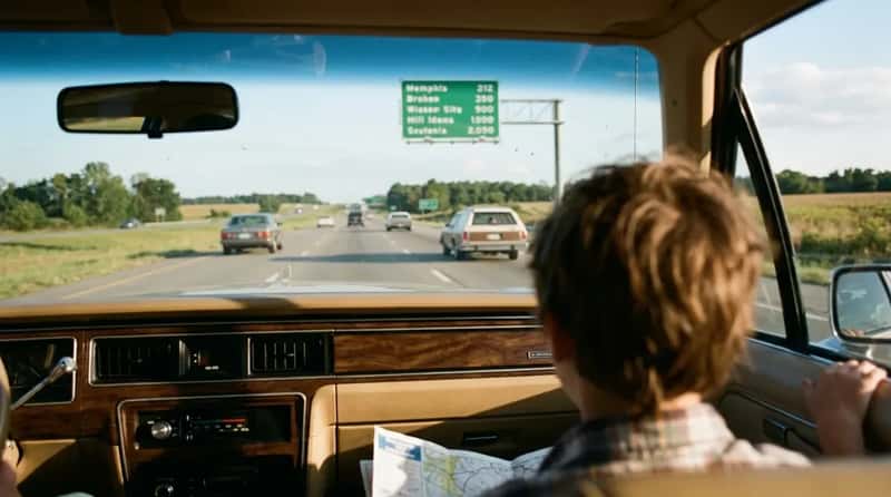 #3 Counting Down Miles on the Green Highway Signs (Image Credits: Gemini)