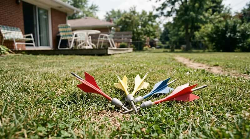 #28 - Lawn Darts Left Out for Anyone to Step On (Image Credits: Gemini)
