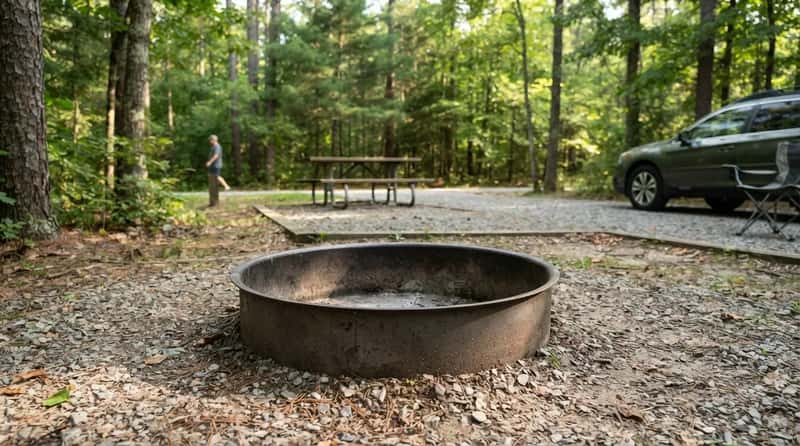 1. The Fire Rings Are Scraped Clean, Not Overflowing With Old Ash (Image Credits: Gemini)