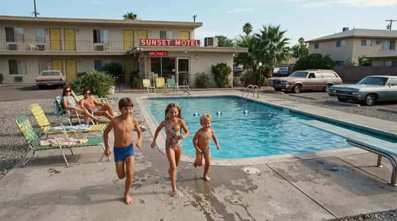 #7 - The Motel Pool Sprint Before Bags Were Even Unpacked (Image Credits: Gemini)