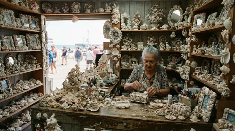 #10 - Seashell Craft Shops Selling Handmade Souvenirs (Image Credits: Gemini)