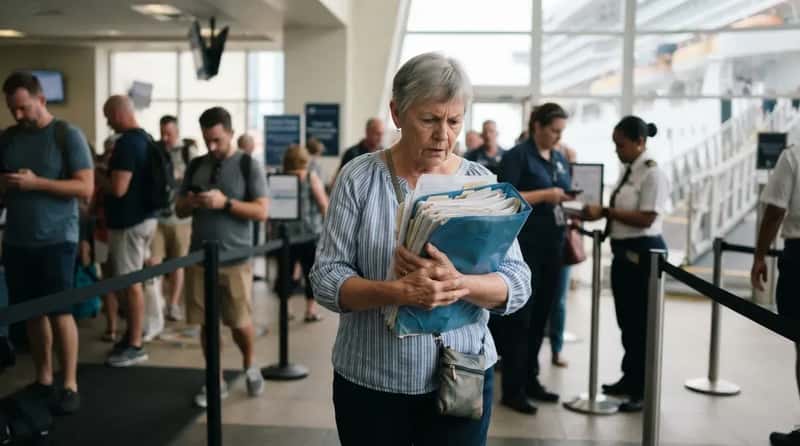 #16 - Clutching a Printed Boarding Pass Like a Life Raft (Image Credits: Gemini)