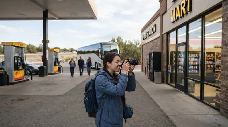 6. They Photograph the Gas Station Like It's the Eiffel Tower (Image Credits: Gemini)