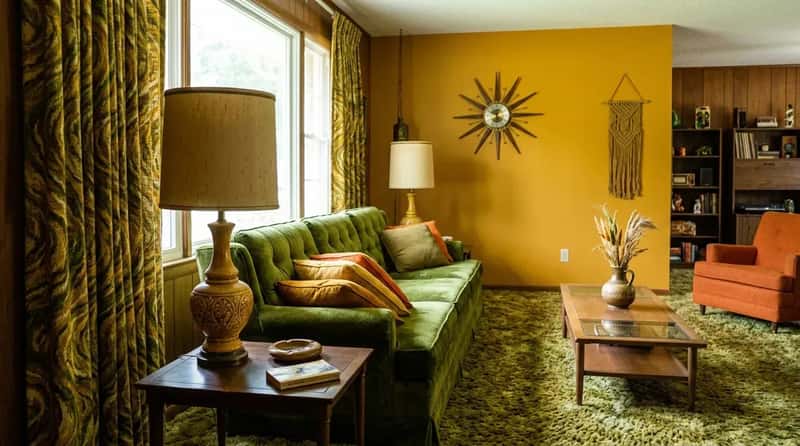 #11 - Harvest Gold and Avocado Green as Serious, Sophisticated Color Choices (Image Credits: Gemini)
