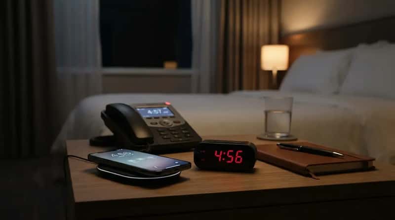 17. Set Two Alarms and Book a Wake-Up Call (Image Credits: Gemini)