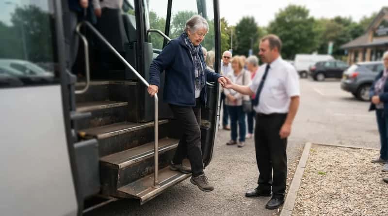#15 - The Slow Step Off the Coach That Isn't Nervousness (Image Credits: Gemini)