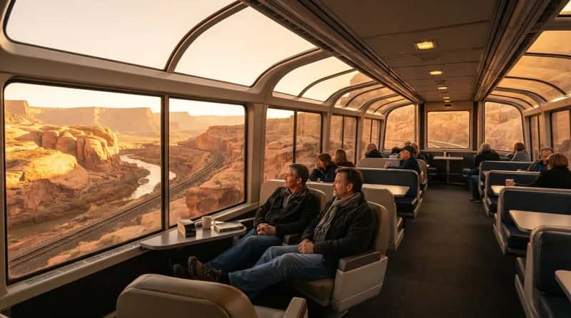 #3 - They Head Straight For The Observation Lounge At Golden Hour (Image Credits: Gemini)