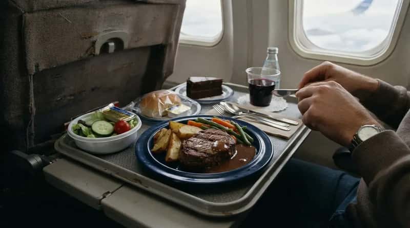 #5 - Airline Steak Dinners Made Flying Feel Glamorous (Image Credits: Gemini)