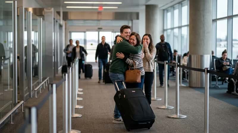 #6 - Watch for Reunions Near the Arrivals Side of the Gate (Image Credits: Gemini)