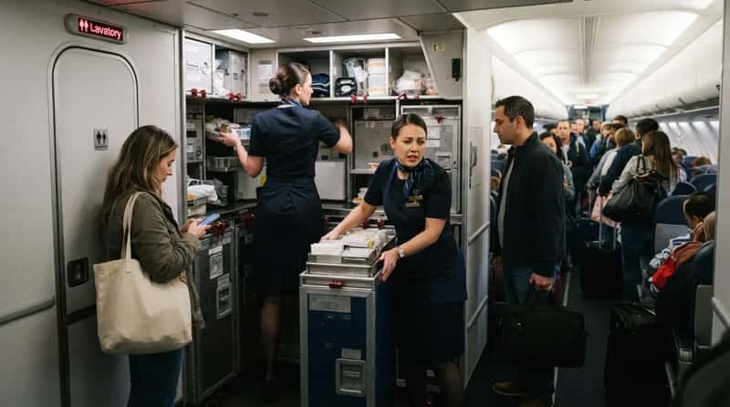 #11 - Camping in the Galley or Lavatory Line During Boarding (Image Credits: Gemini)