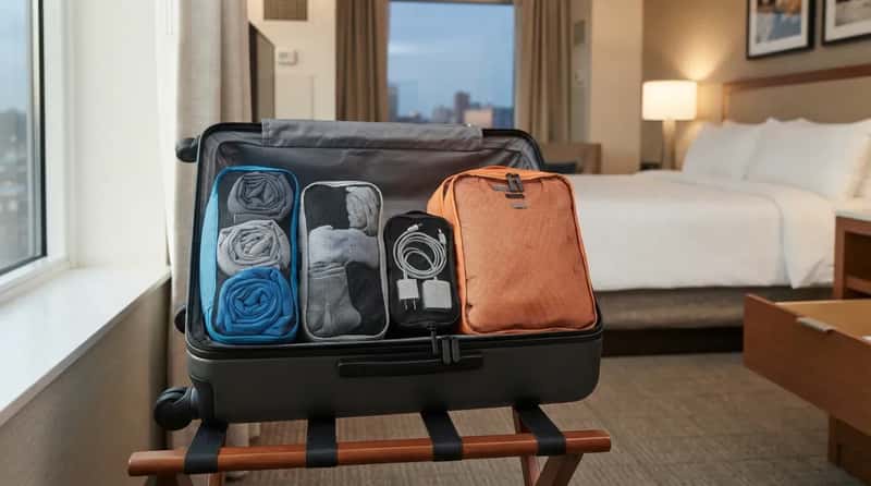 #11 - Packing Cubes Lined Up Like a Tiny Filing Cabinet (Image Credits: Gemini)