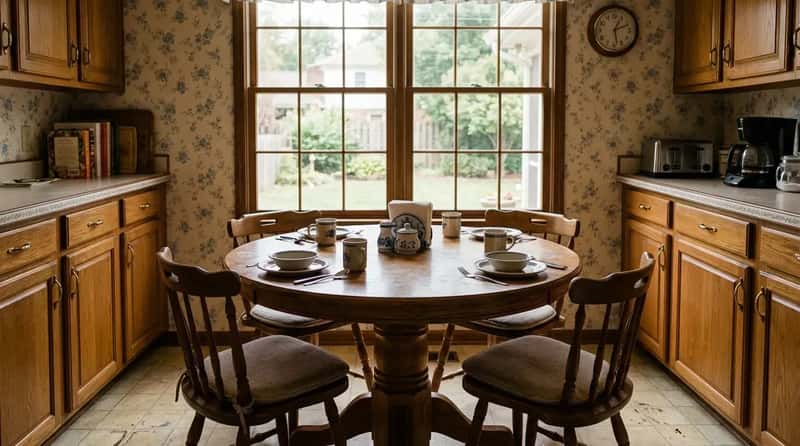 #9 - The Round Kitchen Table Where Nobody Sat at the Head (Image Credits: Gemini)