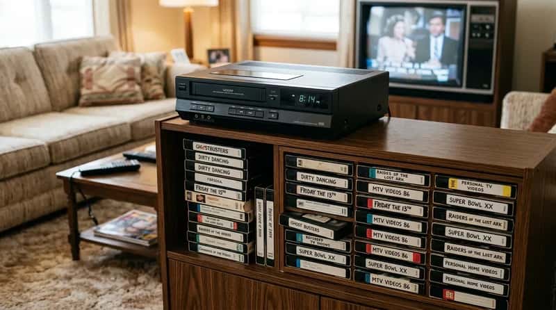 #3 - The VCR and Tape Library (Image Credits: Gemini)