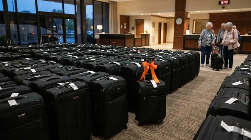 #15 - The Suitcase That Looks Exactly Like 40 Others (Image Credits: Gemini)