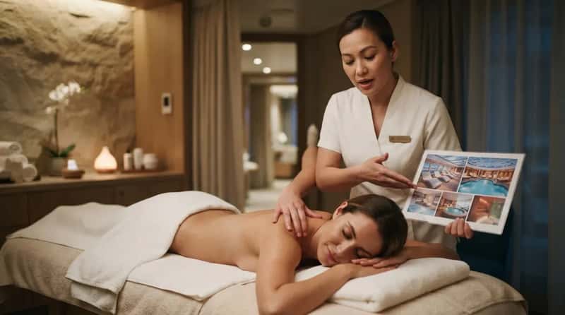 #9 - The Thermal Suite Upsell Mid-Massage (Image Credits: Gemini)