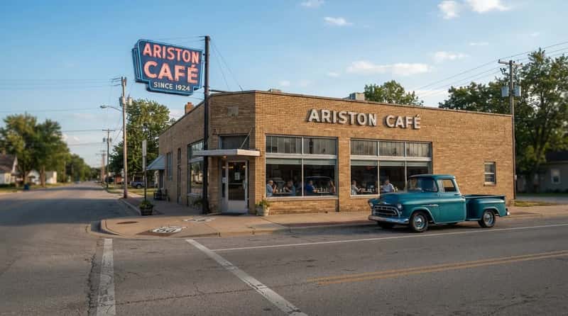#1 - Ariston Café: The 100-Year-Old Route 66 Diner That Never Stopped Serving (Image Credits: Gemini)