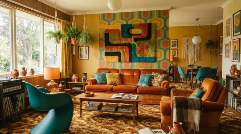 #5 - Bold Color Combinations Made Rooms Feel Alive (Image Credits: Gemini)