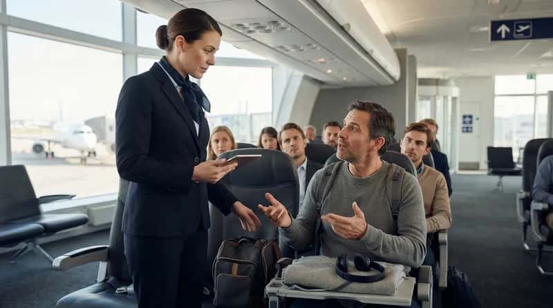 #7 - Announcing "The Last Flight Attendant Let Me" Like It's Law (Image Credits: Gemini)