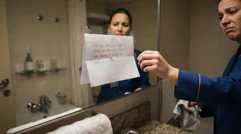 #6 - Leaving a Passive-Aggressive Note Taped to the Mirror (Image Credits: Gemini)