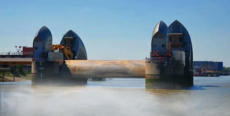10. London, UK - The Thames Barrier's Ticking Clock (Donnchadh H, Flickr, CC BY 2.0)